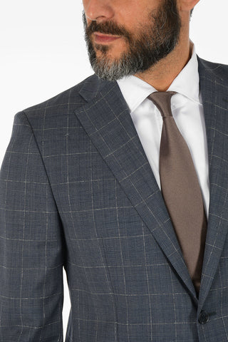 CC COLLECTION abito REFINED a quadri in lana vergine
