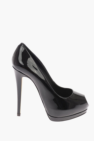 Patent Leather SHARON Open Toes with Platform 13cm