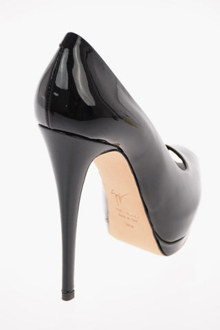 Patent Leather SHARON Open Toes with Platform 13cm
