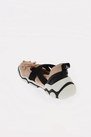 Running Ballet Flats with Jewel Studs