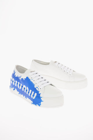 Leather Sneakers with Platform sole 5cm