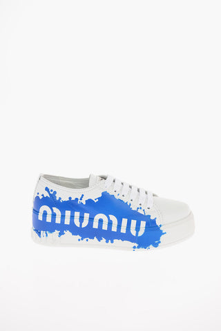 Leather Sneakers with Platform sole 5cm
