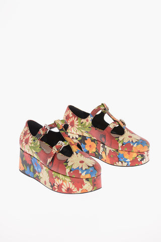 Ballerine Fantasia Floreale con Platform 5cm