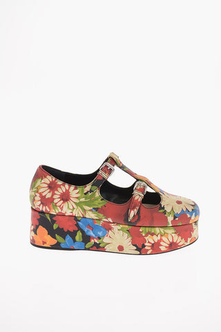 Ballerine Fantasia Floreale con Platform 5cm