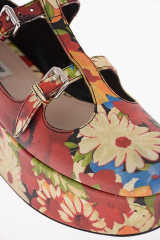 Ballerine Fantasia Floreale con Platform 5cm