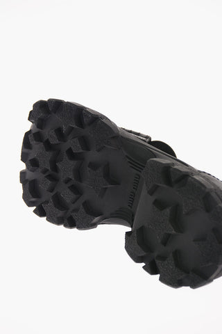 Leather Penny Loafers with Track Sole