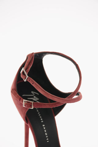 Sandali COLINE in Suede con Doppio Cinturino 13cm
