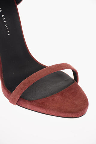 Sandali COLINE in Suede con Doppio Cinturino 13cm