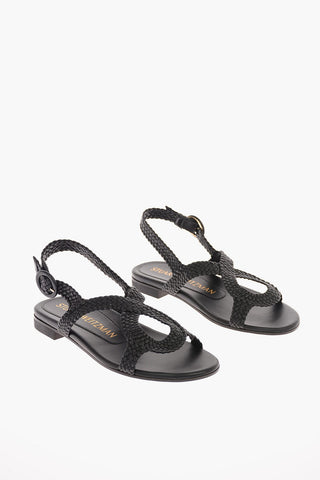 Braided Leather TEODORA Sandals 1.5 cm