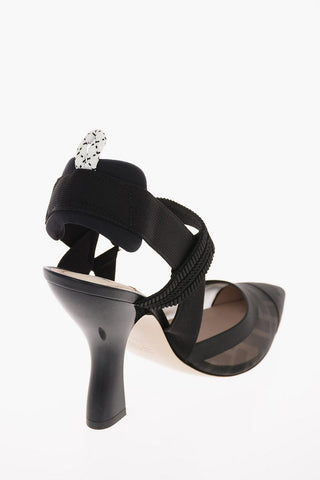 Slingbacks COLIBRÍ in Rete con Tacco a Rocchetto 10 Cm