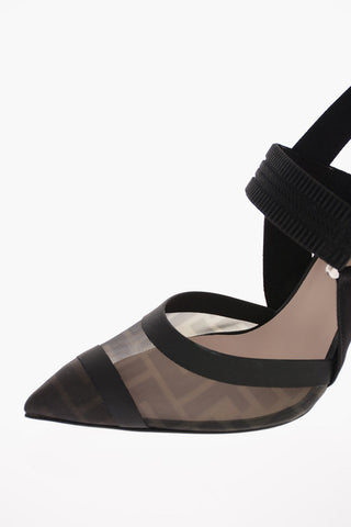 Slingbacks COLIBRÍ in Rete con Tacco a Rocchetto 10 Cm