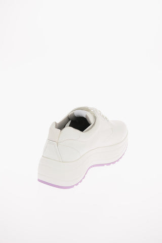 Soft Leather DELIVERY Sneakers with Platform Sole 