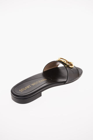 Soft Leather CAICOS Slippers with Jewel Application 1.5 cm