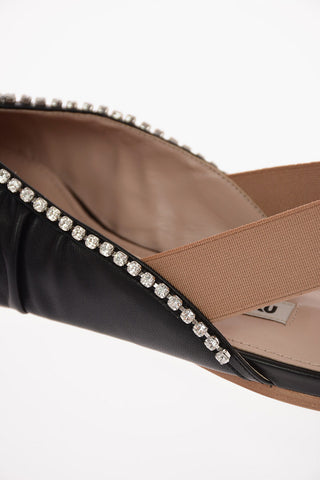 Slippers in Pelle con Profili Gioiello