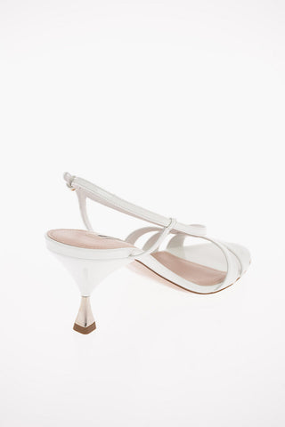 Lacquered Leather Sandals 8cm