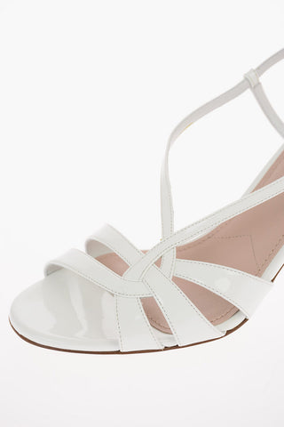 Lacquered Leather Sandals 8cm