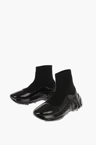 Sock Sneakers in Tessuto Spalmato