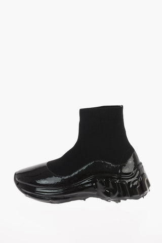 Sock Sneakers in Tessuto Spalmato