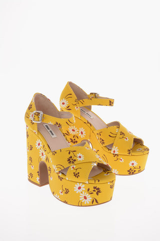 Sandali Platform Fantasia Floreale 12cm