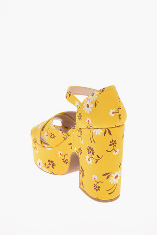 Sandali Platform Fantasia Floreale 12cm