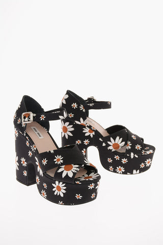 Sandali Platform Fantasia Floreale 12cm