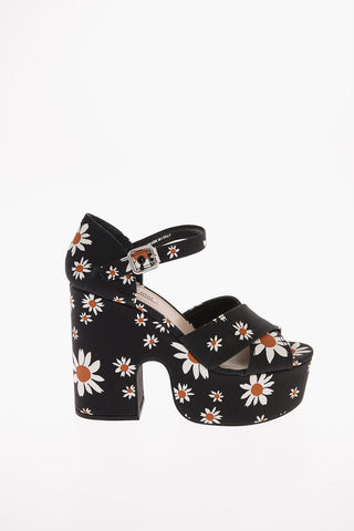 Sandali Platform Fantasia Floreale 12cm