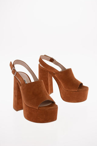 Suede Platfrom Sandals 13cm