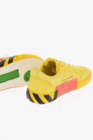 solid color LOW VULCANIZED sneakers with contrasting details