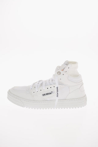 solid color canvas OFF COURT high-top sneakers