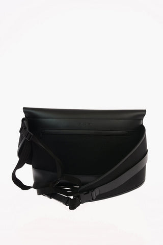 Leather and Fabric MONOGRAM SPLIT BIKE Messenger Bag