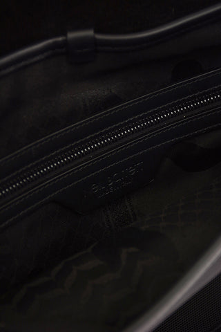 Leather and Fabric MONOGRAM SPLIT BIKE Messenger Bag