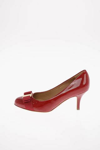 Pumps CARLA in Vernice con Dettaglio Fiocco 7 cm 