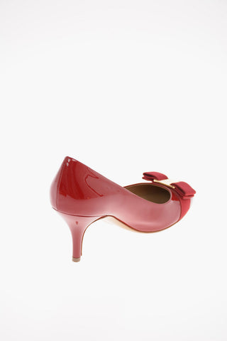 Pumps CARLA in Vernice con Dettaglio Fiocco 7 cm 