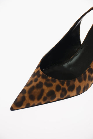 Spotted Suede LEXI Slingback Pumps 7 Cm