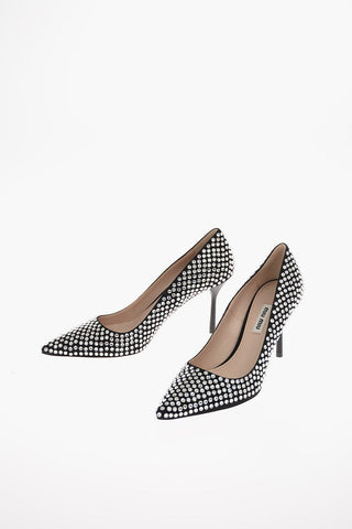 Pumps Gioiello in Suede con Tacco a Spillo 9 Cm
