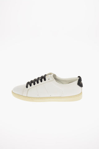 Soft Leather LIPS Sneakers with Glittery Details
