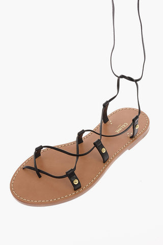 Sandali Gladiatore in Pelle 