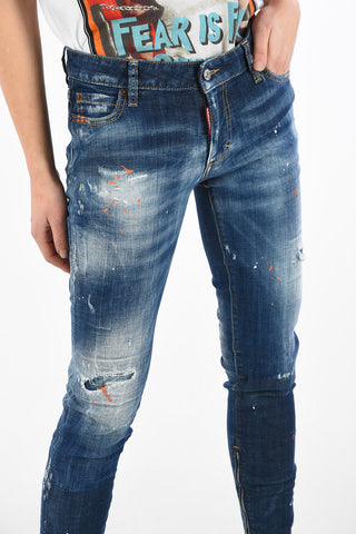 Jeans Skinny Fit vita Regolare con Zip alla Caviglia