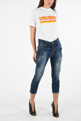 Stonewashed Cropped COOL GIRL Jeans