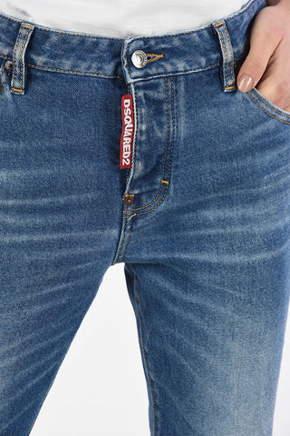 Stone Washed Cropped COOL GIRL Jeans