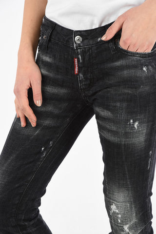 Mid-rise waist skinny fit jeans
