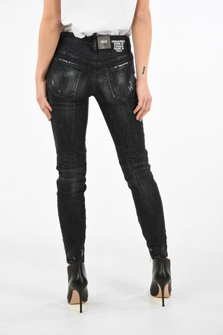 Mid-rise waist skinny fit jeans