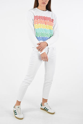 Logo-Print DIANA FIT Crew-Neck Sweatshirt