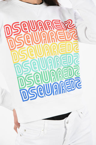 Logo-Print DIANA FIT Crew-Neck Sweatshirt