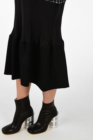 MM1 Vestito con Dettagli a Righe e a Quadri Tartan