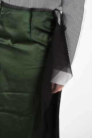 MM4 Gonna Longuette con Dettaglio Tulle