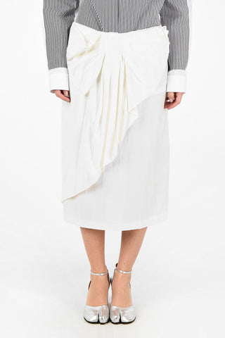 MM0 Longuette Accordion Skirt with Bow