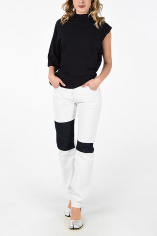 MM6 Straight Fit Jeans with Patches