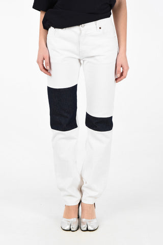 MM6 Straight Fit Jeans with Patches