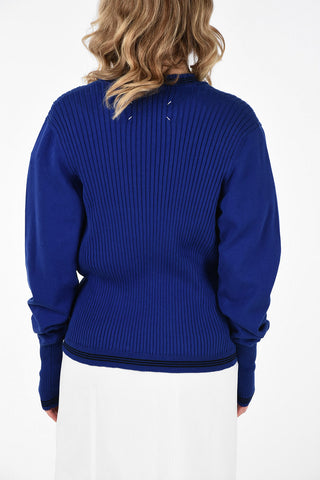 MM1 V-Neck Oversize Ribbed Sweater